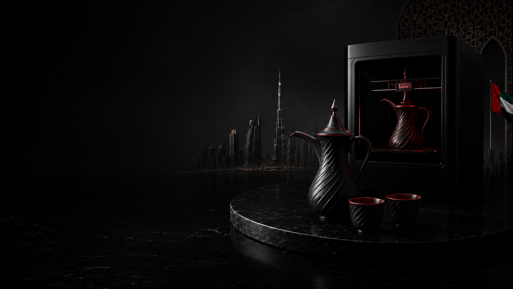 SN3 3D printer creating custom products made in the UAE by local hands